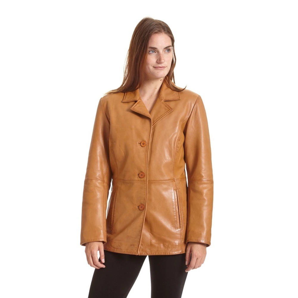 Wilsons Leather Women's Brown Leather Jacket